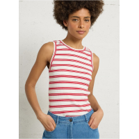 Hartford Terrya Tanktop | Ecru -Rouge 